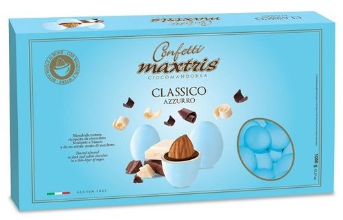 Confetti Maxtris Tenerezza al Cioccolato Classico Celeste 1 Kg