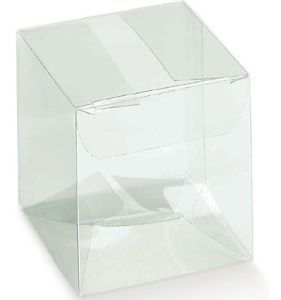 Scatola Trasparente Cubo 10 Pz