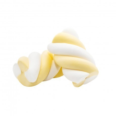 Marshmallow Cotone Treccia Giallo e Bianco 1 Kg