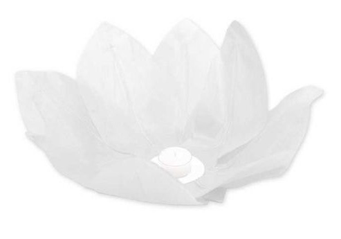 Fiore Galleggiante in Carta Bianco