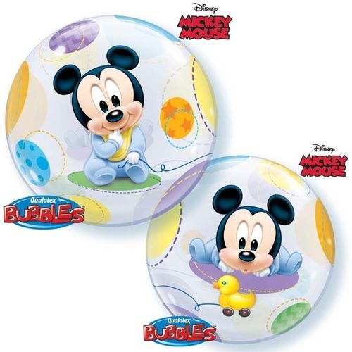Palloncino Bubbles Baby Mickey Ø 56 cm