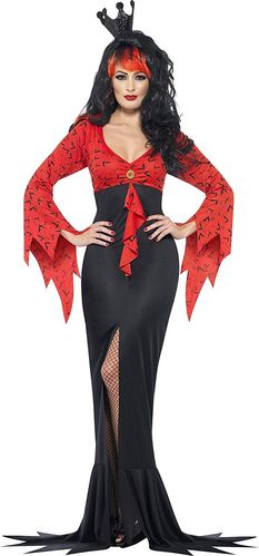 Costume Donna Regina Vampira-Sexy Dracula Taglia S