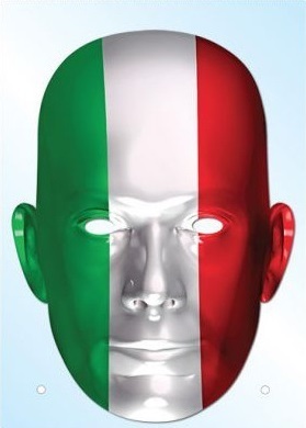 Maschera Bandiera Italia in Carta