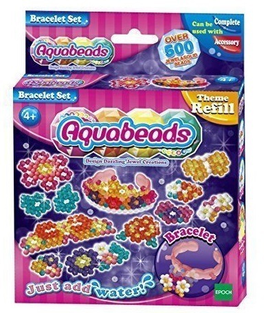 Aquabeads - Abbaglianti Braccialetti oltre 500 Perline in 8 Colori