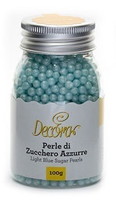 Perle di Zucchero Azzurre 100 gr
