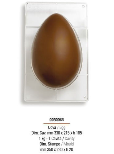 Stampo per Uovo di Cioccolato 1 Kg 1 Cavità