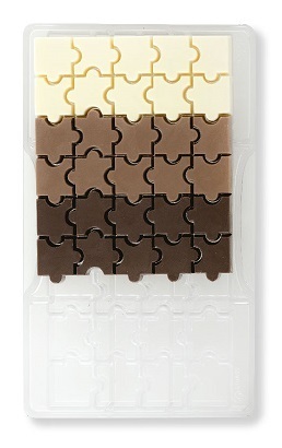 Stampo Cioccolatino Puzzle