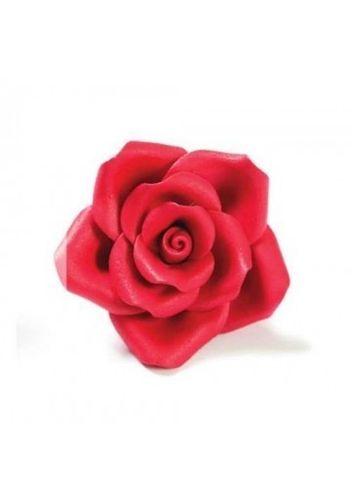 Rosa Grande Rossa in Zucchero Ø 5 cm 6 pz