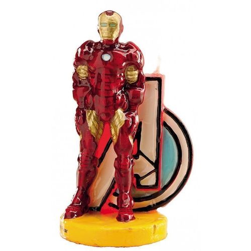 Candelina Iron Man Avengers 8,5 cm H