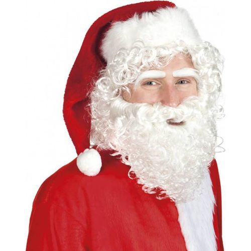 Set Babbo Natale Uomo Parrucca Sopracciglia Barba