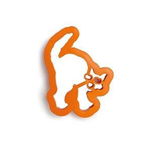 Tagliabiscotti Halloween Arancione a forma di Gatto