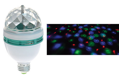 Proiettore Bulbo LED RGB - Lampada Magica Rotante - Uso Interno E27