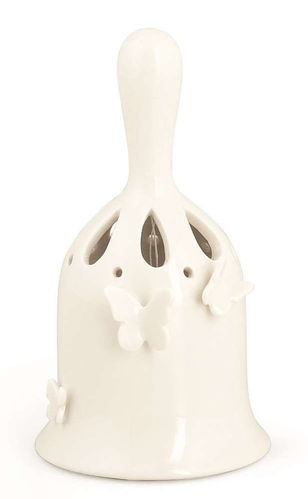 Campanella in ceramica con Farfalle h 12 cm