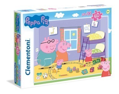 Clementoni - Puzzle Maxi Color Peppa Pig 60 pz