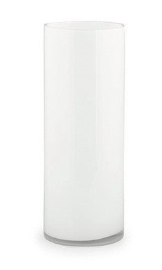 Vaso Cilindrico Bianco Ø 15 cm h 40 cm