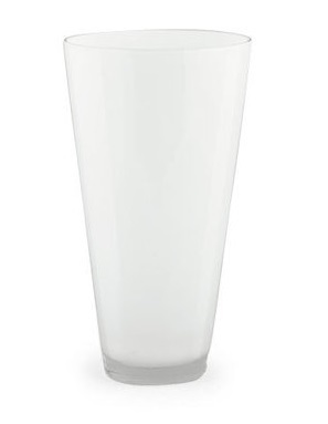 Vaso Conico Bianco Ø 16 cm h 30 cm