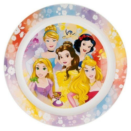 Piatto Piano in plastica 22 cm Principesse Disney