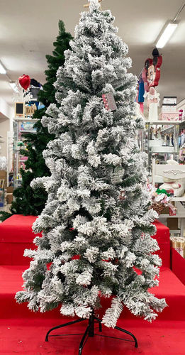 Albero di Natale Stelvio Innevato Slim 180 cm