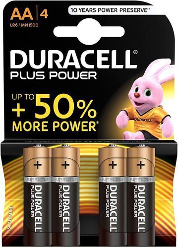 Batterie Duracell Plus Power Stilo AA 4 pz