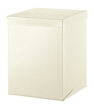 1 Maxi Box in Cartoncino 34,5x34,5x50 cm Pelle Bianco