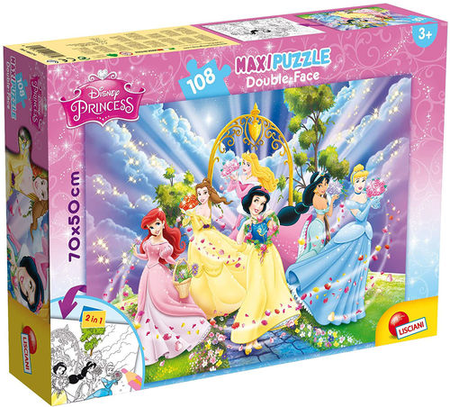 Puzzle Doppia Faccia Super Maxi 108 pz Principesse Disney