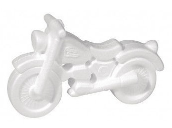 Motocicletta in polistirolo 11x17 cm