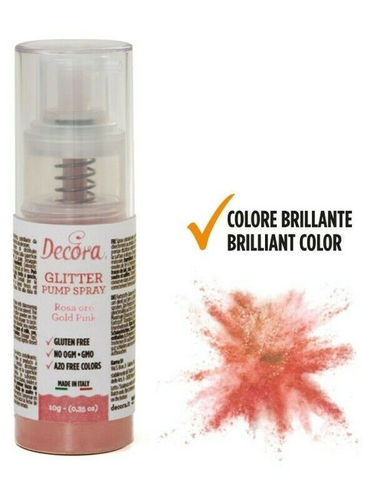 Spray Colorante Pump Glitterato Rosa Gold 10 gr