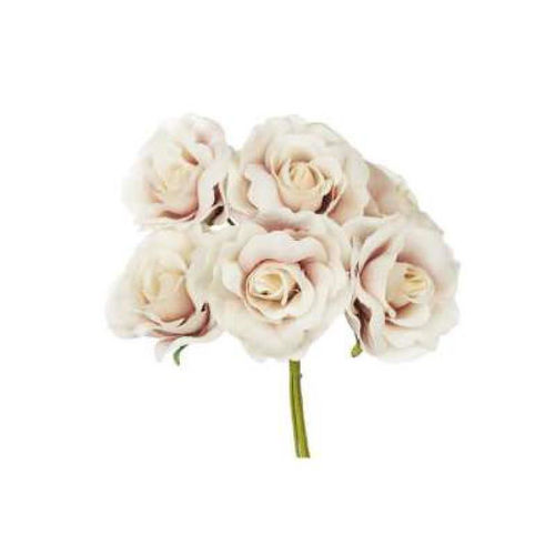 Fiore Rosa Singola Rosa Antico - Mazzetto da 6 Rose diam 5 cm