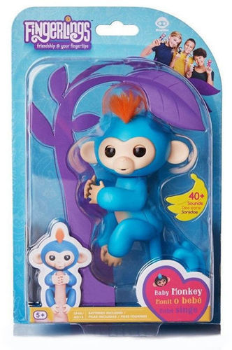 Fingerlings - Scimmietta Blu e Grigia - Baby Monkey