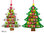 1 Calendario dell'Avvento Albero di Natale 80 cm Colori Assortiti