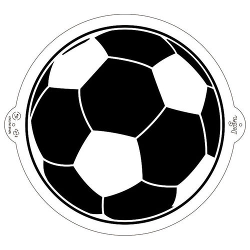 Stencil Pallone da Calcio diam 25 cm