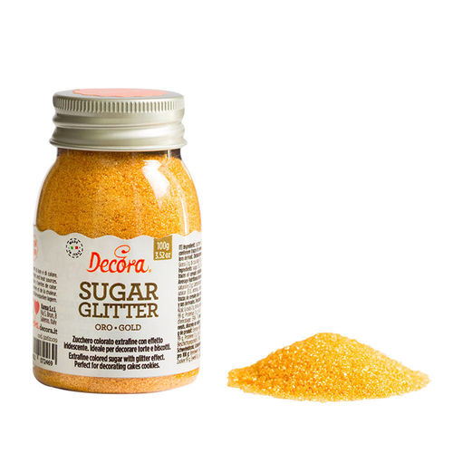 Zucchero Glitterato 100 gr Oro