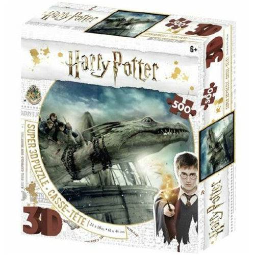 Puzzle Lenticolare 500 pz Harry Potter Fuga dalla Gringott
