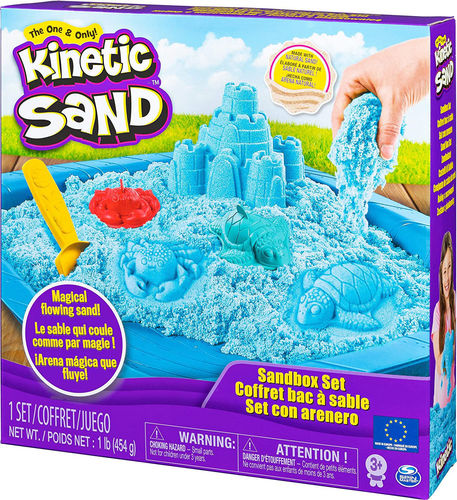 1 Kinetic Sand Castello di Sabbia e Formine Modelli Assortiti