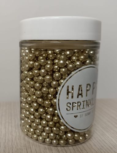 Happy Sprinkles Gold Metallic Pearls 90 gr