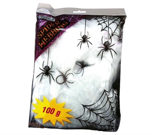 Ragnatele Bianche con ragni neri 100 gr