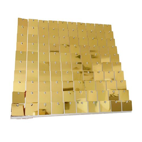 50 Pannelli Backdrop Paillettes Oro 30x30 cm