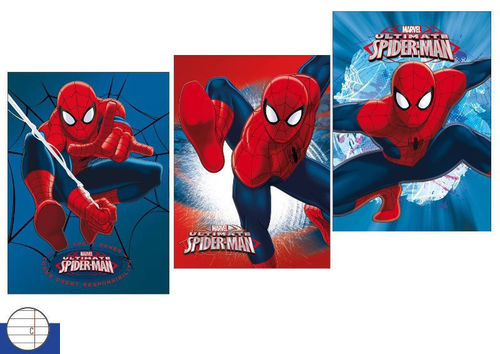 1 Maxi Quaderno Spiderman rigo C Fantasie Assortite