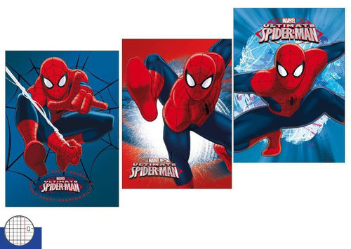 1 Maxi Quaderno Spiderman rigo Q Fantasie Assortite