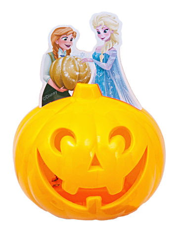 Zucca di Halloween luminosa Frozen 10 cm