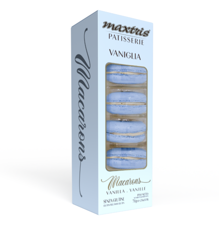 5 Macarons Vaniglia Carta da zucchero