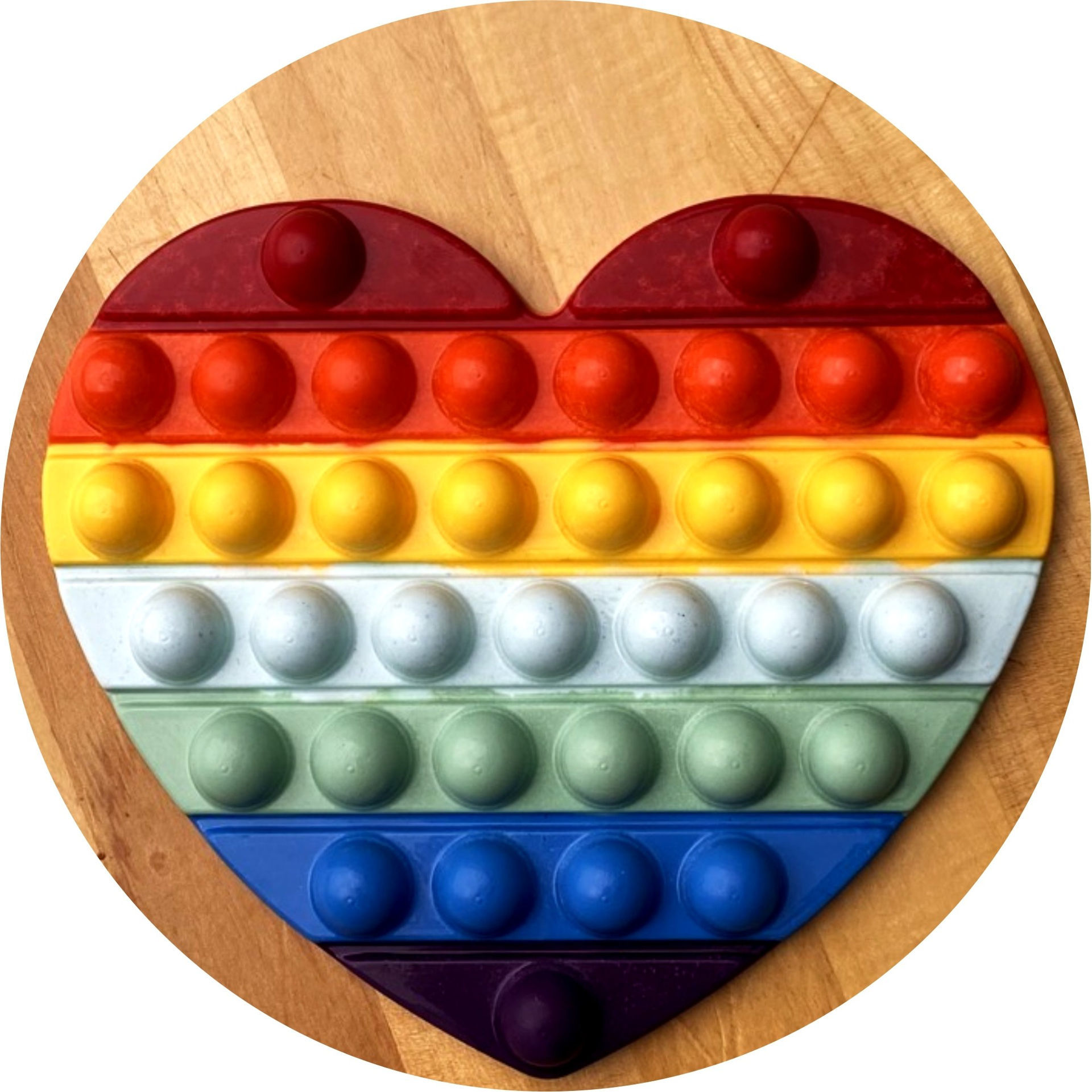 Stampo pop it cuore in plastica - immagine 2