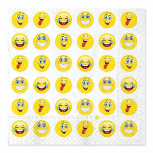 Tovaglioli 33×33 cm Emoticons Smile 20 pz