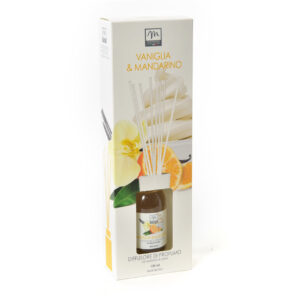 Diffusore di essenza con bacchetti 125 ml Vaniglia e Mandarino