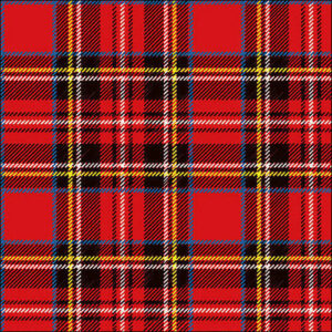 Tovaglioli 33×33 cm Scottish Red 20 pezzi *