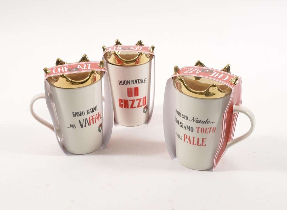 Mug 400 ml in porcellana "Che Tazza Vuoi" con corona *