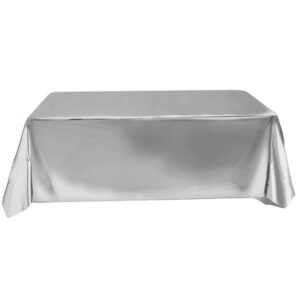 Tovaglia in Plastica 137×274 cm Argento