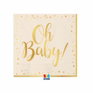 Tovaglioli 25×25 cm Oh Baby 16 pz