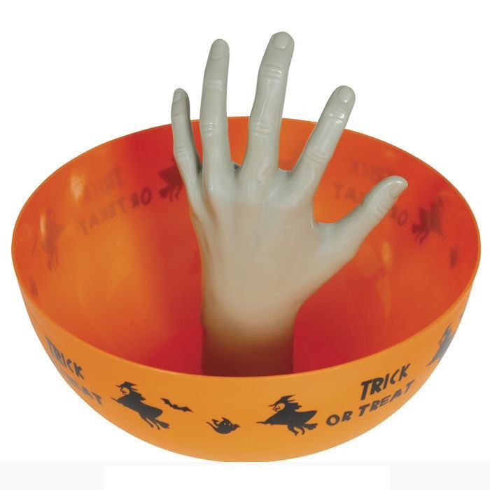 Ciotola arancione con mano 25 cm - immagine 2