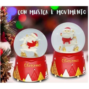 1 Palla di Neve Alberi con musica Soggetti assortiti